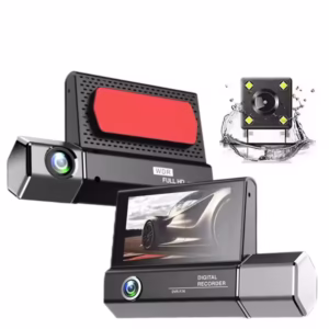 Camera Auto cu 3 canale HD 1080P Cameră cu 3 lentile în vehicul Cameră în trei direcții DVR Video Recorder Cameră video
