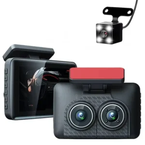 Camera Auto DVR-u 3 inchi FHD 1080P Înregistrare automată Cam 3 Lentile pentru cameră cu cameră pentru vedere spate Viziune nocturnă