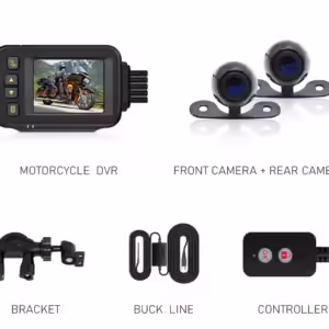 Cameră DVR moto cu două lentile 2.0 pollici 720P HD Moto Dual-lente Ghid Înregistrare