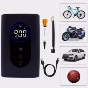 Pompă de aer pentru mașină 150PSI Pompă portabilă fără fir pentru anvelope pentru vehicule Pompă de aer fără fir inteligentă pentru anvelope pentru biciclete .